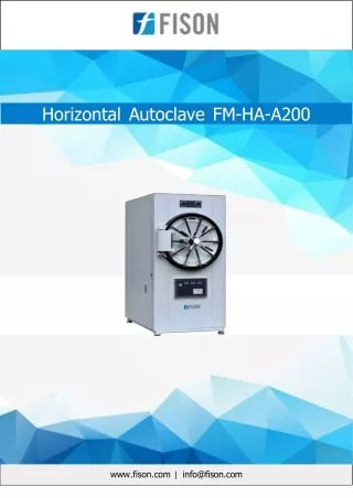 Horizontal Autoclave 150 L.