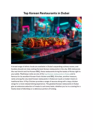 top korean restaurants in dubai