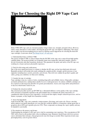 3 The Hemp Social - d9 vape