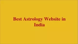 Best Astrology Website in India