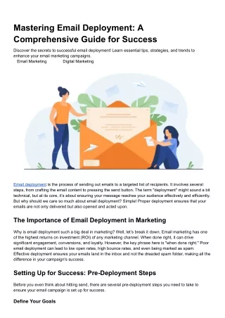 Mastering Email Deployment: A Comprehensive Guide for Success