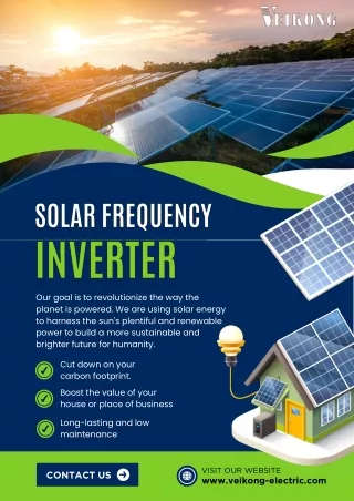 Solar frequency inverter