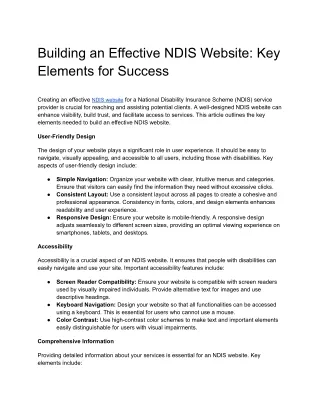 Building an Effective NDIS Website_ Key Elements for Success