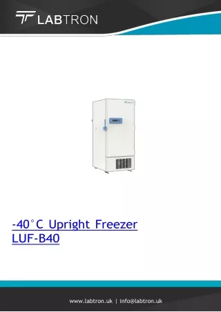 -40°C Upright Freezer 528L