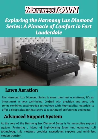 Get Exploring the Harmony Lux Diamond Series Mattress in Fort Lauderdale