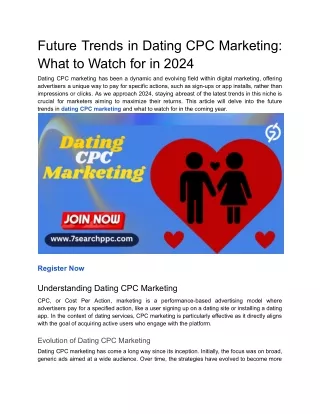 Dating CPC Marketing _ Dating CPA Networks _ Dating Digital Marketing,