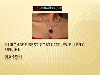 Purchase Best Bridal Costume jewelry online.