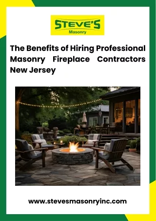 Expert Masonry Fireplace Contractors in New Jersey - Quality You Can Trust