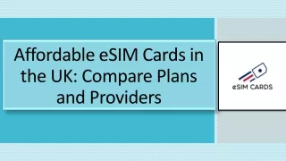 Discover The Best eSIM Card in UK Online