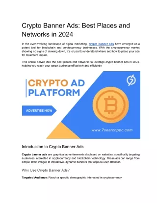 Crypto Banner Ads_ Best Places and Networks in 2024