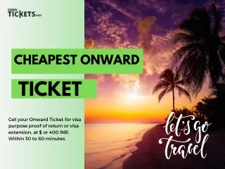 Cheapest Onward Ticket