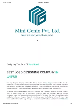 Logo Design - minigenix