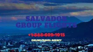 Salvador Group Flights