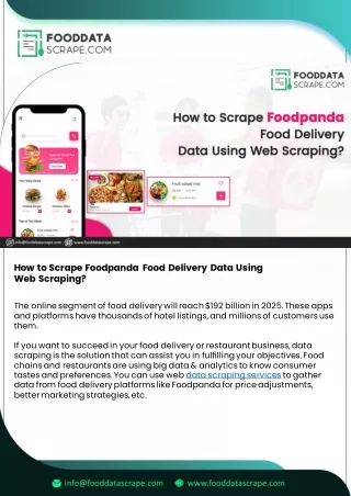 How to Scrape Foodpanda Food Delivery Data Using Web Scraping?