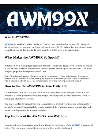 AWM99X