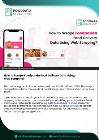 How to Scrape Foodpanda Food Delivery Data Using Web Scraping?