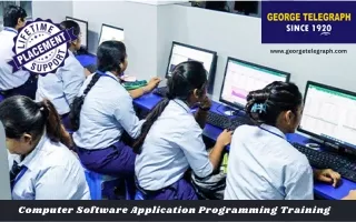 Computer Software Application Programming Training