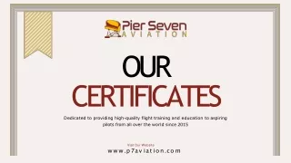 Enroll at Pier Seven, a EASA-Approved Training Institute