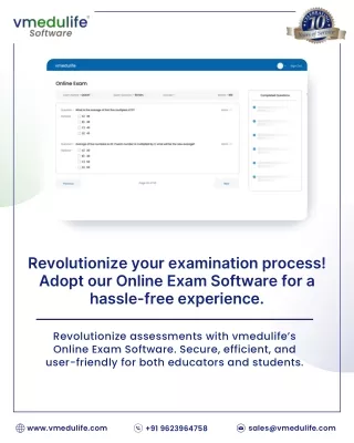 Revolutionize your examination process! Adopt our Online Exam Software for a hassle-free experience.