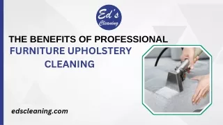 The Benefits of Professional Furniture Upholstery Cleaning