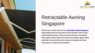 Retractable Awning Singapore