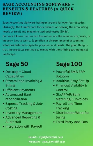 Sage Accounting Services- centelli