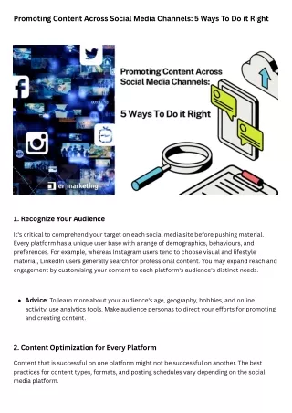Five Effective Ways to Promote Content on Social Media Platforms - AIS Technolab