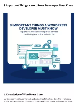 Nine Essentials You Need to Know to Build a WordPress Website