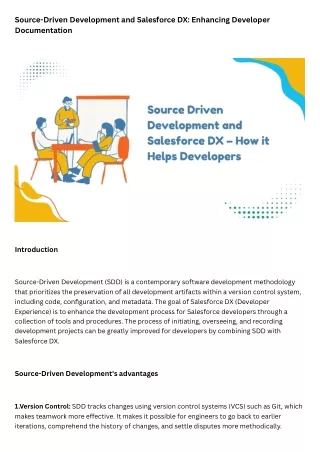 The Benefits of Source Driven Development with Salesforce DX for Developers - AI
