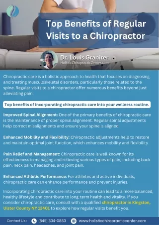 Top Benefits of Regular Visits to a Chiropractor