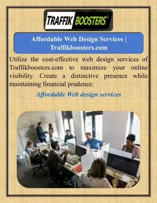 Affordable Web Design Services   Traffikboosters.com