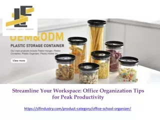 Streamline Your Workspace Office Organization Tips for Peak Productivity