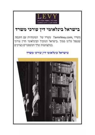 משרד עורכי דין בינלאומי בישראל