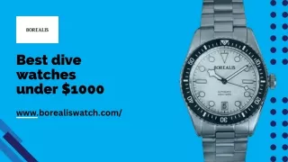 Dive in Style: The Best Affordable Dive Watches Under $1000 | Borealis Watch Com