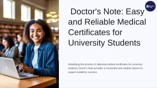 Doctor's Note: Easy and Reliable Medical Certificates for University Students