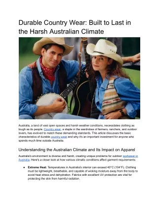 Durable Country Wear_ Built to Last in the Harsh Australian Climate