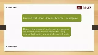 Online Opal Stone Store Melbourne  Maysgems