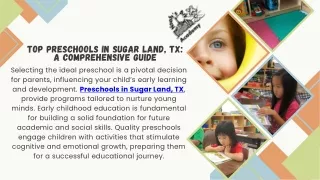 Premier Preschools in Sugar Land, TX  Noah's Ark Academy