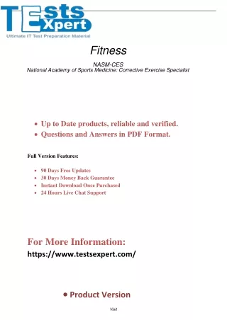 Expert NASM-CES Exam Prep Certified Corrective Exercise Specialist Success