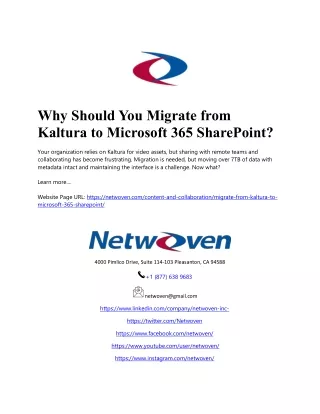 Why Should You Migrate from Kaltura to Microsoft 365 SharePoint