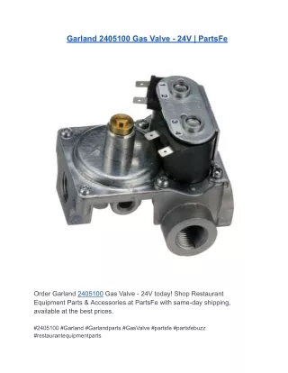 Garland 2405100 Gas Valve - 24V | PartsFe