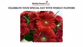 Make Your Anniversary Unforgettable with Weekly Flowers