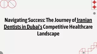 Iranian Dentist in Dubai: Your Smile's Best Friend