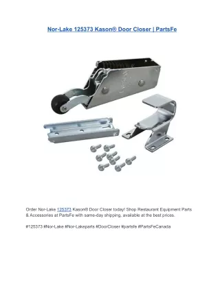 Nor-Lake 125373 Kason® Door Closer | PartsFe