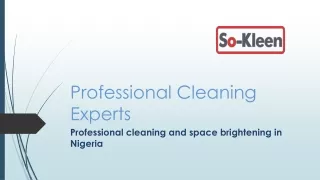 Top-Rated Janitorial Services in Nigeria | Professional Cleaning Solutions