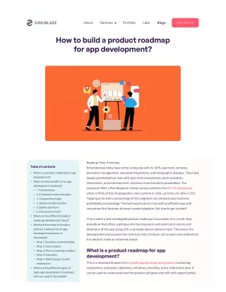 How to build a product roadmap for app development?