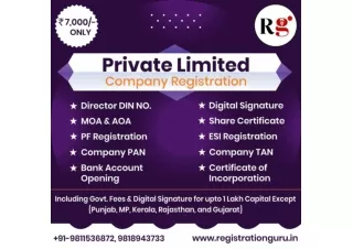 Private Limited Company Registration in India