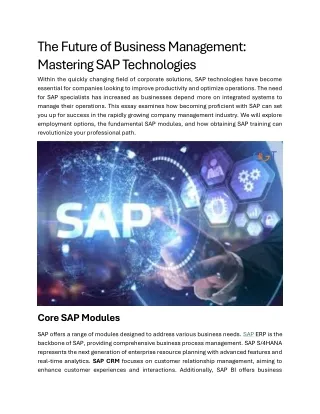 Cgit_The Future of Business Management Mastering SAP Technologies_Jambu