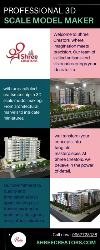 Professional 3D Scale  Model Makers - Shree Creators