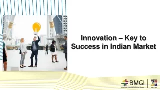 Innovation – Key to Success in Indian Market